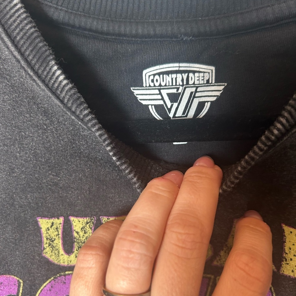 Country deep Urban Cowboy Graphic Sweater - Black - Picture 2 of 3